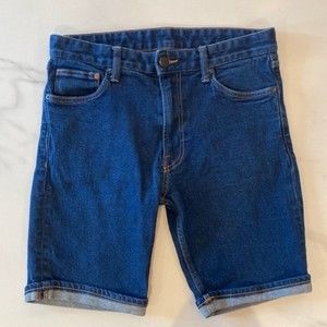 &Denin Brand Blue Denim Bermuda Shorts | Size 32